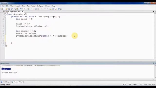 #6 Java - Assignment operators смотреть онлайн