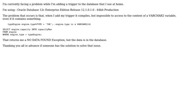 Databases: Issue with a where clause by using Oracle смотреть онлайн