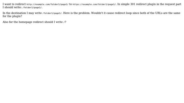 Can the simple 301 redirect plugin for WordPress cause a redirect Loop when trying to redirect... смотреть онлайн
