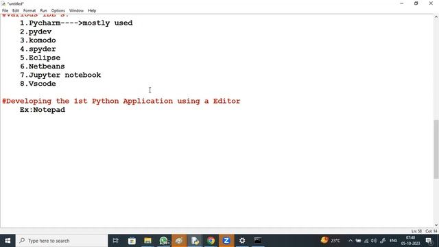 PYTHON tutorials || Demo - 3 || by Mr. Vijay On 05-10-2023 @7AM IST смотреть онлайн