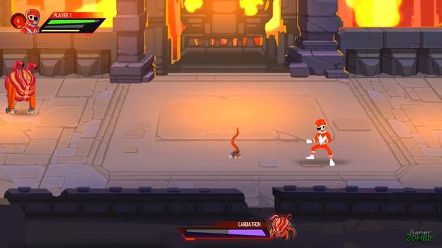 Mighty Morphin Power Rangers Mega Battle - ALL BOSSES смотреть онлайн