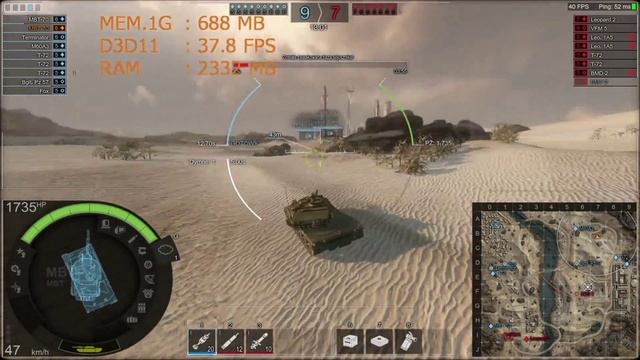 Core i5 2410M + GeForce GT 520MX Armored Warfare смотреть онлайн