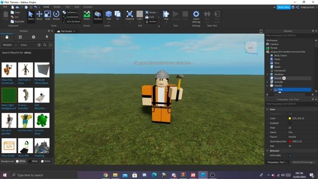 Putting free model viruses in Roblox studio смотреть онлайн