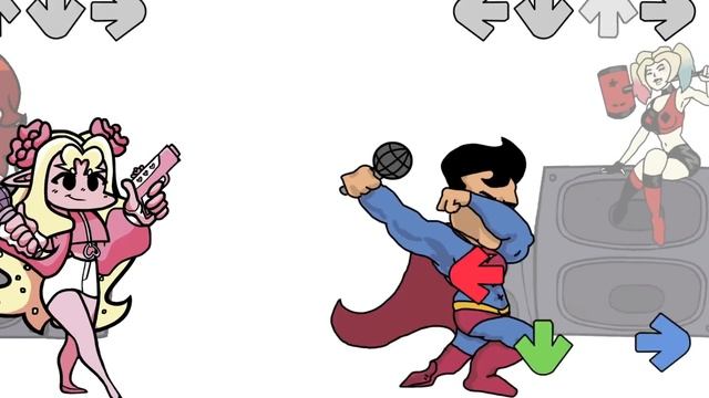 FNF Spooky Battle with DC Heroes | Friday Night Funkin' Animation смотреть онлайн