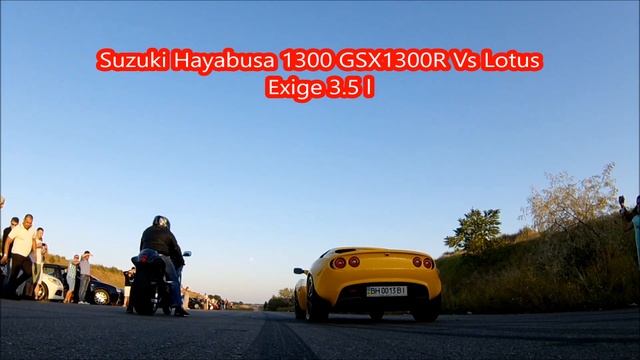Dragracing Suzuki Hayabusa 1300 GSX1300R Vs Lotus Exige 3.5 L Fpv Drone смотреть онлайн