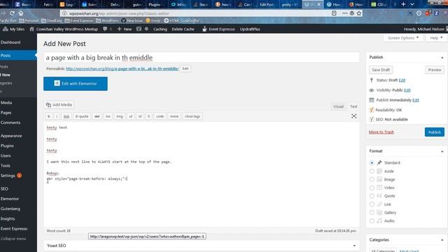 Adding Printed Page Breaks in WordPress' Classic Editor смотреть онлайн