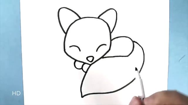 How to Draw a cute Fox (EASY) смотреть онлайн