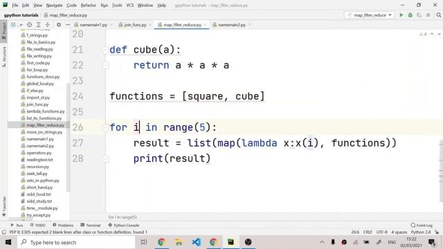 Map, Filter and Reduce functions in Python | Beginners Mate Python | #48 смотреть онлайн