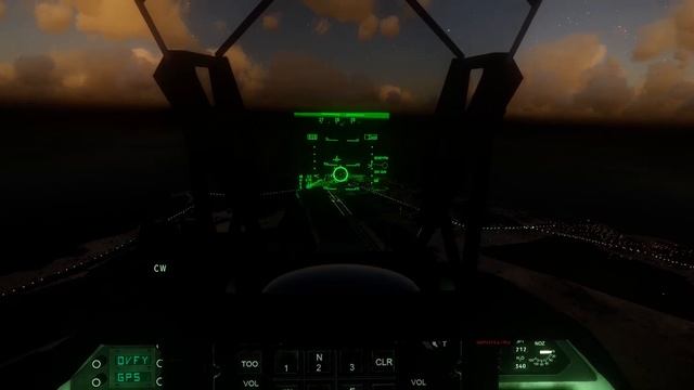 Combat Air Patrol 2 SEAD mission at night from takeoff to landing. смотреть онлайн