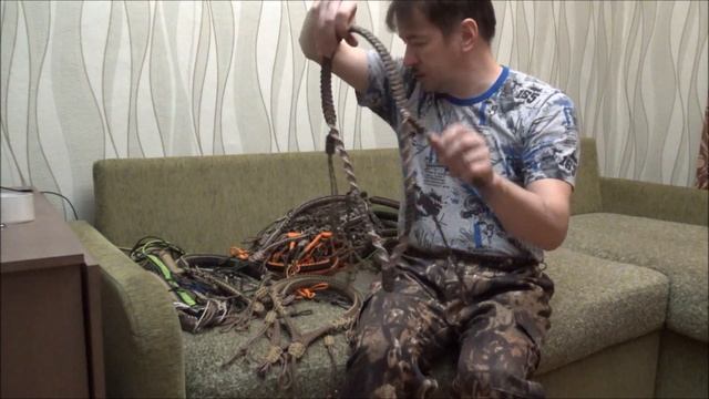 Подвесы для духовых манков и переноски для битой дичи из паракорда смотреть онлайн
