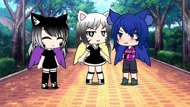 Гача лайф меме золотые и черные крылья Хз название меме