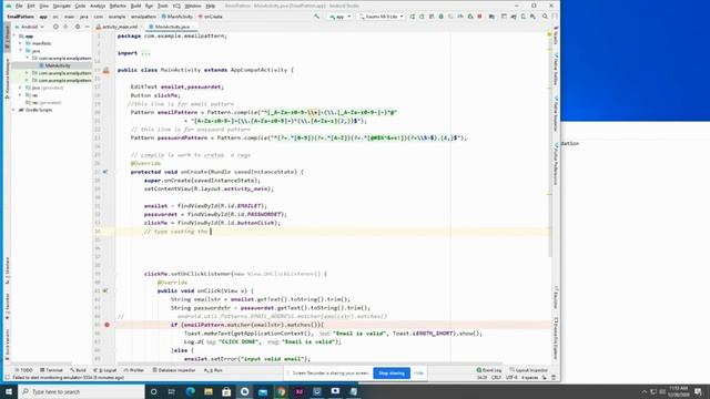How to add email and password validation in Android studio смотреть онлайн