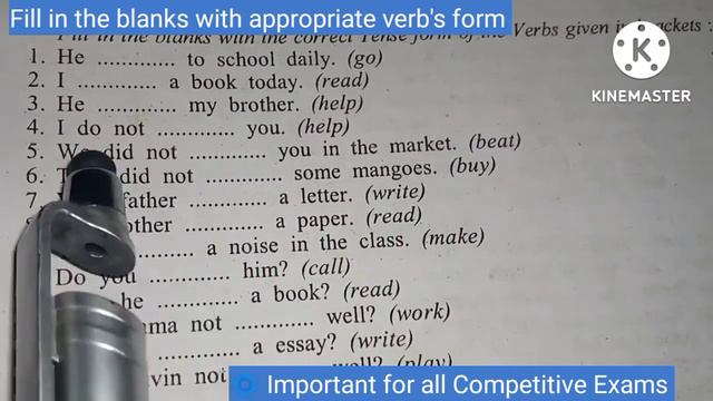 Fill in the blanks with correct form of verbs|Choose the correct form of verbs |Fill in the blanks смотреть онлайн