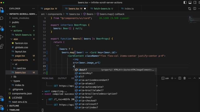 Build an INFINITE SCROLL using Next.js 13 Server Actions смотреть онлайн