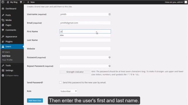 WordPress - Managing Users смотреть онлайн
