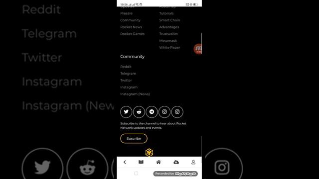 New Earing Token Website Rocket Network.live
