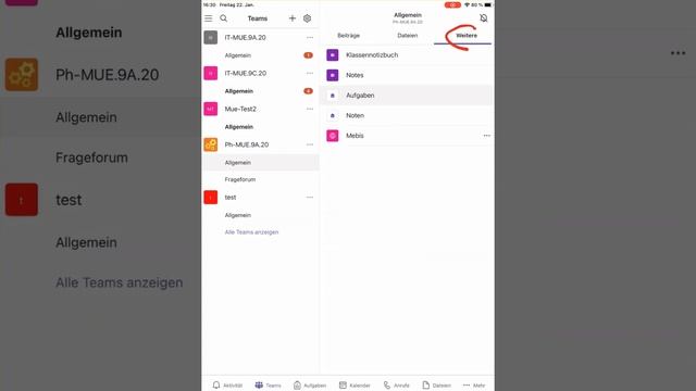 Teams App auf dem iPad - MS Teams Aufgaben und Kalender смотреть онлайн