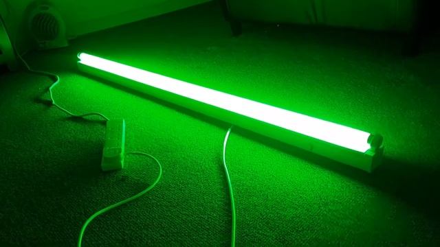 Thorn 5 foot fluorescent striplight with a green T8 fluorescent tube смотреть онлайн