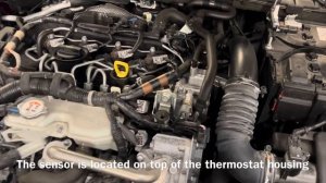 Mazda CX-3 2018 Diesel Coolant Temperature Sensor Location