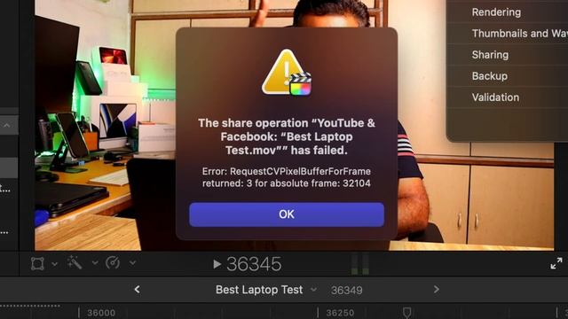 FCPX Frame Error | RequestCVPixelBufferForFrame Returned  | Dig With Geek