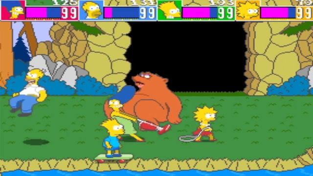 Simpsons Arcade Gameplay 4 Players Cooperative