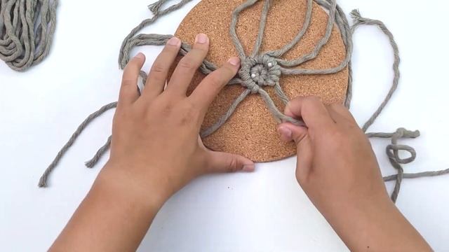 DIY Macrame Coaster | Round Macrame Coaster | How To Make Them Flat смотреть онлайн