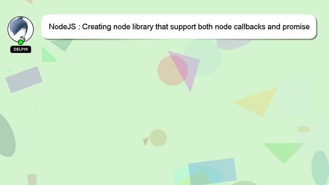 NodeJS : Creating node library that support both node callbacks and promise with bluebird смотреть онлайн