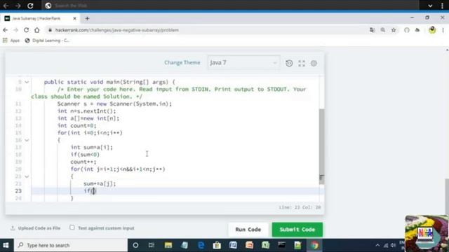 30:Java Subarray || Hackerrank java solutions смотреть онлайн