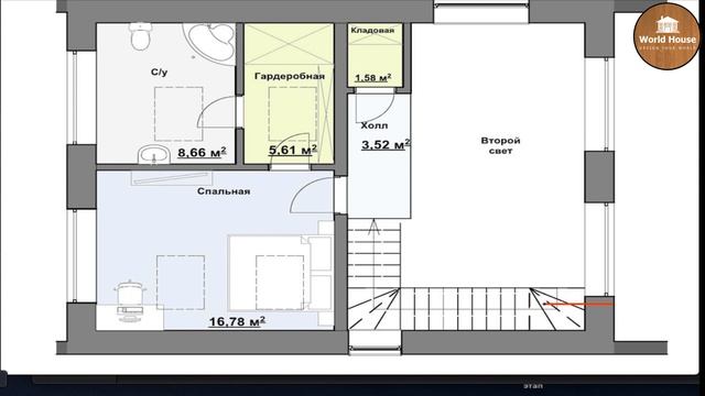 Дом В Стиле БАРНХАУС 100 м2 | Готовый Проект Дома смотреть онлайн