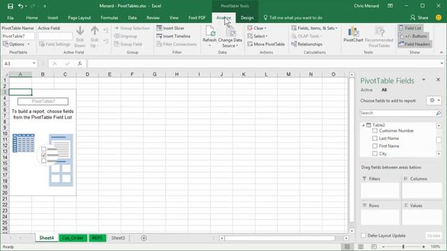 Create a PivotTable in Excel using multiple worksheets by Chris Menard смотреть онлайн
