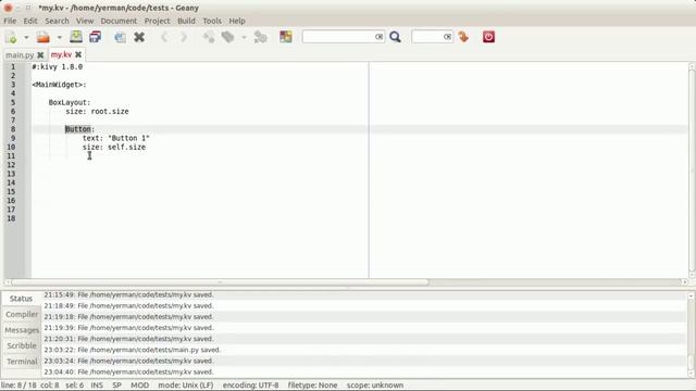 Kivy - Layouts - BoxLayout - Basic смотреть онлайн
