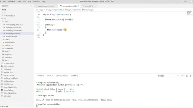 #6 Angular Typescript | Property Binding and Interpolation | Angular Tutorial смотреть онлайн