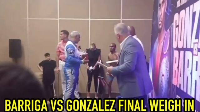 MARK BARRIGA VS JONATHAN GONZALEZ FINAL WEIGH IN | OVER WEIGHT GONZALEZ смотреть онлайн