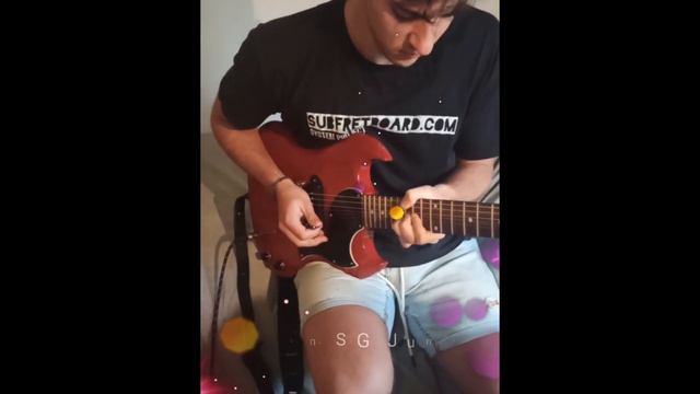 Gibson SG Junior 2020. Pearl Cadillac solo - Gary Clark Jr Cover смотреть онлайн