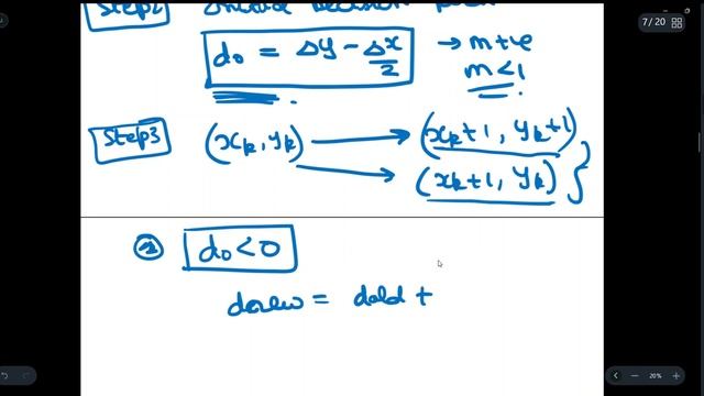 Midpoint Line drawing algorithm | Computer Graphics Course смотреть онлайн