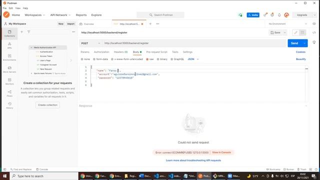 Registro/token/Typescript/mongodb/nodejs смотреть онлайн