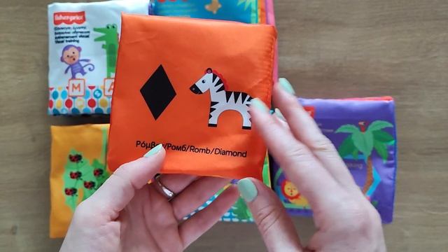 Fisher-Price Fabric Book for Babies (Colors, Numbers, Animals, Shapes, Actions, Visual Thinking) смотреть онлайн