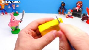 Страшный Губка Боб exe против Патрика - Лепим из пластилина _ Видео Лепка.mp4