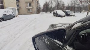 Лада Гранта АМТ. на роботе из сугробчика?. лайфхак типа