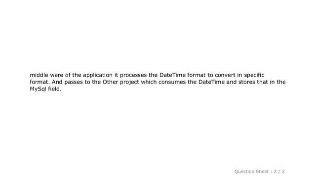 MySQL : Convert DateTime in C# to yyyy-MM-dd format and Store it to MySql DateTime Field смотреть онлайн