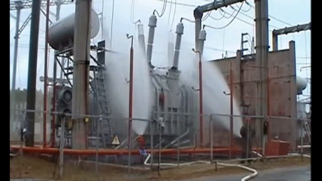 Испытания системы пожаротушения высоковольтных силовых трансформаторов Виданы 2009 смотреть онлайн