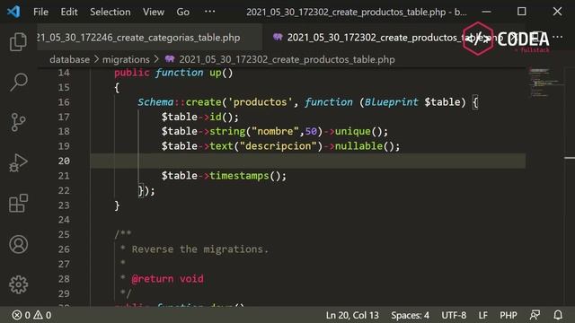 ¿Cómo crear relaciones en Laravel? Modelos y Migraciones con las tablas Categorías y Productos CODE смотреть онлайн