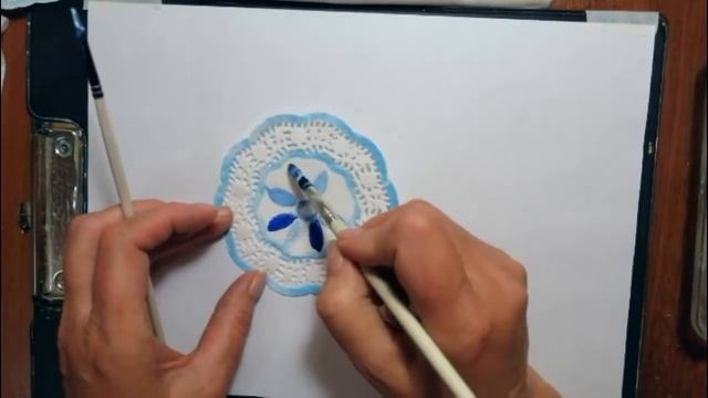 Как нарисовать салфетку для куклы смотреть онлайн