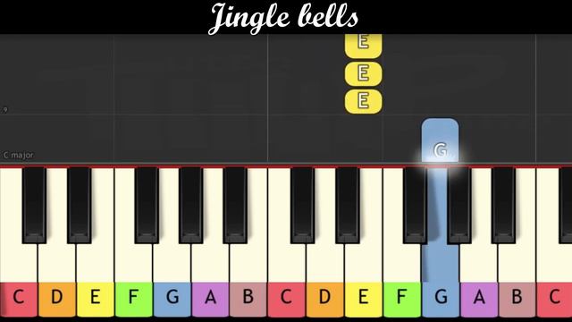Christmas song - Jingle bells (Piano for children very easy) смотреть онлайн