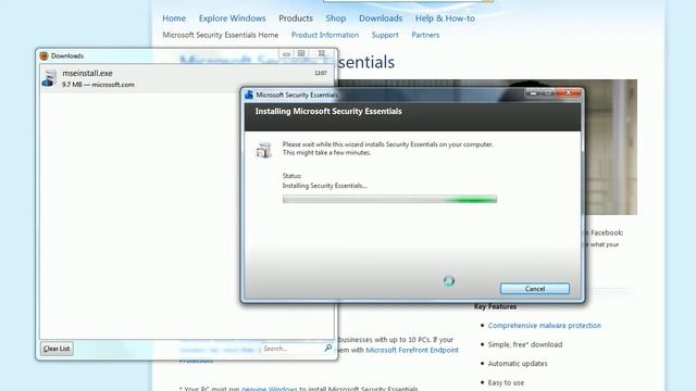 Microsoft Security Essentials - Free Antivirus for Windows смотреть онлайн