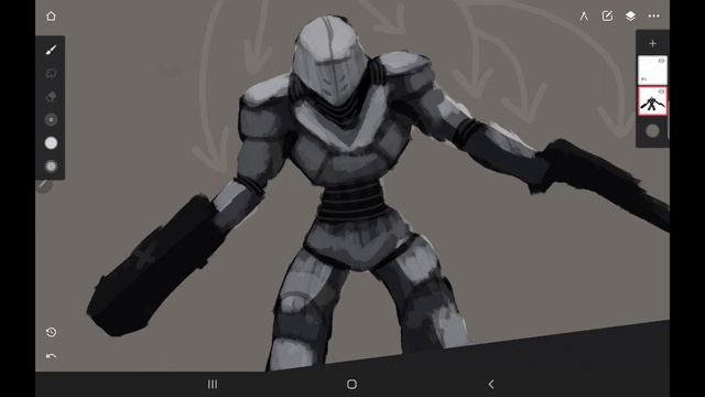 How I make my concept art on my Samsung Galaxy tab s7 in infinite painter. Part 1 смотреть онлайн