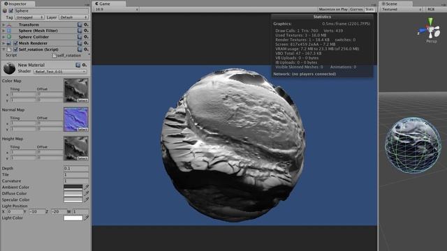 Unity3D Shader - Relief Mapping with Correct Silhouettes смотреть онлайн