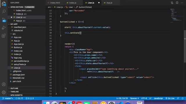 Learn React JS | How to Change the State смотреть онлайн