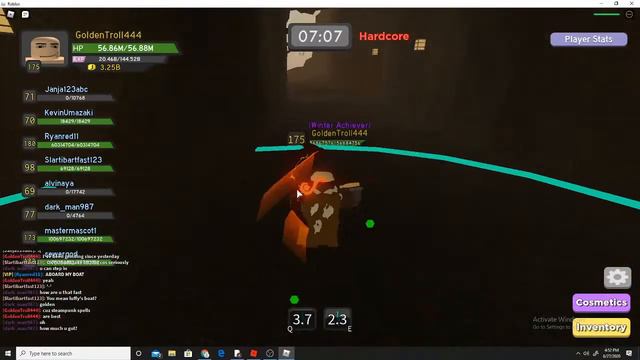 Grinding cosmetics || Dungeon Quest смотреть онлайн