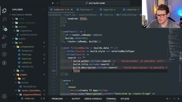 Adding a search by title filter to my full stack app (next, prisma, tailwind) part 5 смотреть онлайн